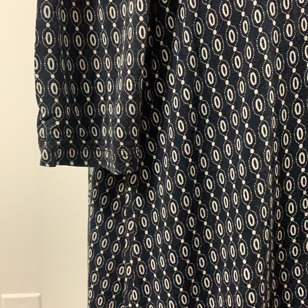 Caroll Paris Geometric Long-Sleeve V-Neck Winter Dress - Picture 9 of 11